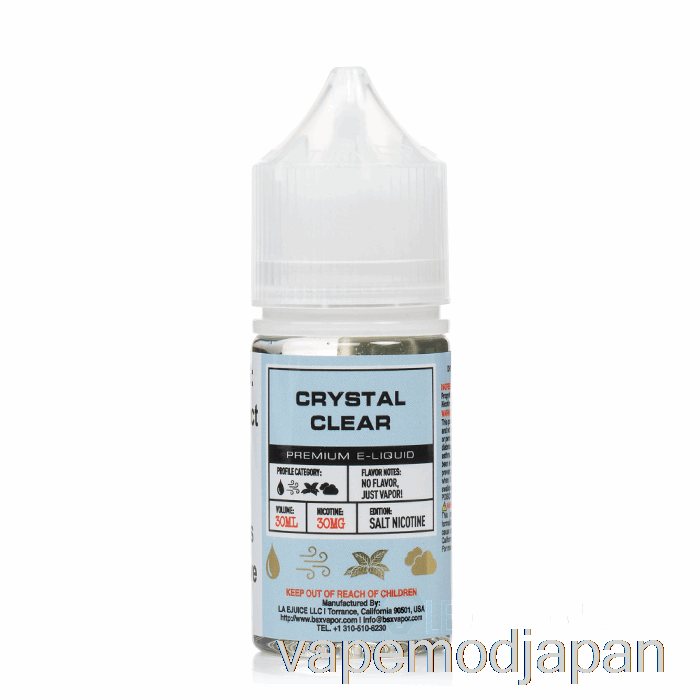 VAPE ジャパン クリスタルクリア - BSX ソルトシリーズ - 30ml 50mg